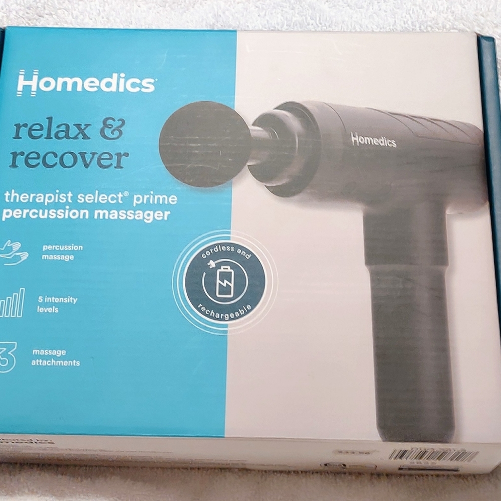 Homedics Relax And Recover Massager New Charger Included Black
